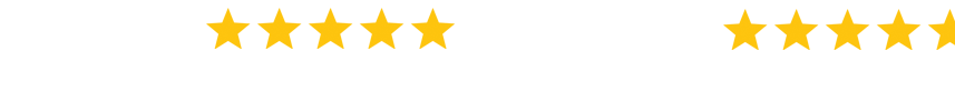 Yelp 5.0 Star Reviews - Google 4.8 Star Reviews