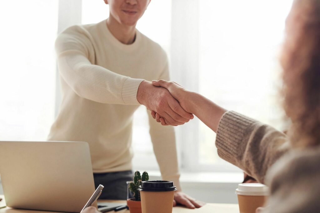 Men shaking hands