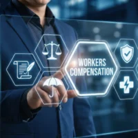 businessman-interacting-with-workers-compensation-digital-interface-in-office